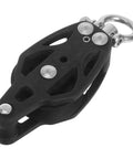 Nylon Pulley Wheel Single Bearing Block For Marine Use Durable Black Resistance Pulley For Home Gym Gear And Kayak Rope Accessories