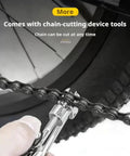 Close-up of chain tool from 11-In-1 Bicycle Repair Kit For Mountain Bikes With Wrench, Screwdriver, Chain Tool, Six-Point Socket