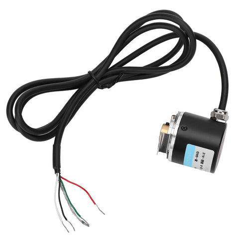 AB 2 Phase Hollow Shaft Encoder DC 5-24V 6-8mm Quadrature Encoder For Office Automation And Engineering, Durable Aluminum And Plastic Build, Optical Model E38H6G5