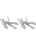 50 Pack M3 Stainless Steel Slotted Cheese Head Screws on white background for DIY hardware projects and quick home fixes.