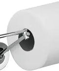 Chrome Toilet Paper Holder with Easy Install Mount, 4 Inch, Solid Brass, Wall Mounted Bathroom Accessory with Modern Minimal Design