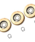 Three 36 tooth copper-nylon gears with bearings for Ebike Planetary Gear Set With 36 Tooth Nylon Gears And Bearing For Bafang Hub Motor Internal Gear Kit Copper And Nylon Pro Grade Upgrade For Electric Bicycles.