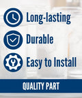 Image of Long-lasting, Durable, Easy to Install icons for Refrigerator Ice Maker Kit WR30X10093 Compatible Replacement For Refrigerators That Did Not Come With An Ice Maker Plug And Play No Fuss Install Keeps Ice Cold Food Safe During Power Outages And Ready To Use with icy glasses background
