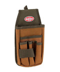 FlapFit Utility Pouch With 5 Pockets And Exterior Tool Loop, Original Series Brown Durable Poly Ripstop 600D Tool Organizer