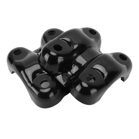 Rear Axle U Bolts And Plates Kit For Blazer 1992 To 2000 Heavy Duty Suspension Replacement With 8.75 Inch Metal U Bolts Leaf Spring Plates Fits C1500 K1500 1500 Series, black metal leaf spring plate