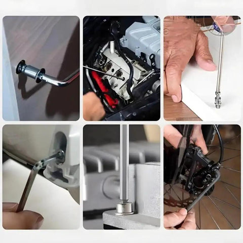 Prograde L Style Hex Key Set 11 Pc Chromium Vanadium Metric Allen Wrenches 1mm To 6mm For Bike Fix Ups Furniture Tuning And Home DIY Gadgets Plus Cool Storage Case Included For Easy Grabbing, used on bike and furniture bolts