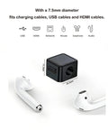 Magnetic Cable Organizer Kit 10 Pack For Desk Home And Office Must Have Adhesive Cable Clips Wire Keeper 7.5mm shown with earbuds