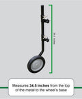 Tall Gate Wheel That Stops Gate Sag No Fuss And Lets Your Gate Swing Smoothly Every Time, Fits Round Tube Gates From One To Two Inches