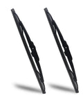 Heavy Duty Front Windshield Wiper Blades For Jeep Wrangler YJ 1987 To 2006, sleek all-weather rubber set, two pack.