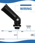 Wiring diagram for 4 Pack Dusk To Dawn Outdoor Light Sensor Switches 120V Photoelectric Sensor With Swivel Mount For Conduit Lighting