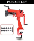22 Gauge Sheet Metal Rotary Bead Roller With 7 Inch Throat Manual Beading Tool Includes 6 Die Sets