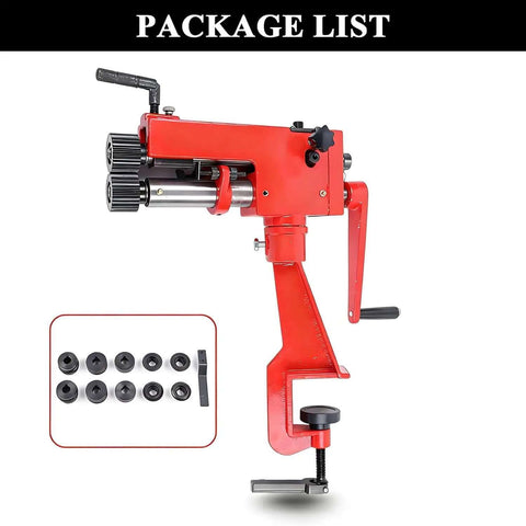 22 Gauge Sheet Metal Rotary Bead Roller With 7 Inch Throat Manual Beading Tool Includes 6 Die Sets
