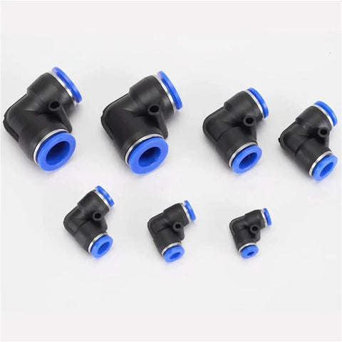 Dope 100 Pc Pneumatic Fittings Kit For Fast Push To Connect Air Hose Assortment 4mm 6mm 8mm 10mm 12mm Universal Compressor Tools With Easy Install No Wrench Needed black elbow fittings