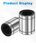 LM20UU Linear Ball Bearings 20mm Bore 32mm OD 42mm Length four pack displayed on white background