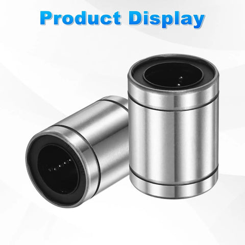 LM20UU Linear Ball Bearings 20mm Bore 32mm OD 42mm Length four pack displayed on white background