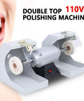Top Shelf 110V Dental Polishing Lathe With Riproaring 550W Motor And Blistering 3000RPM Speed designed for precise polishing and buffing.