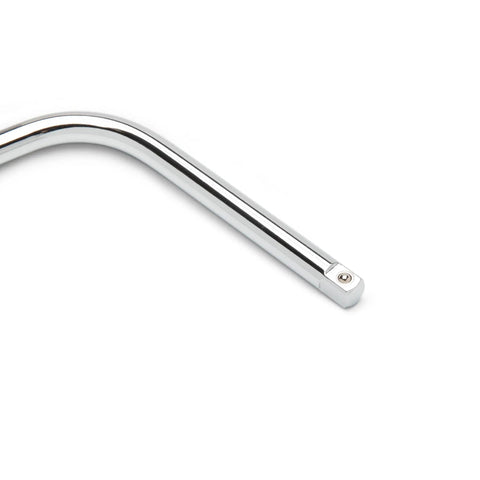 Beefy Three Eighths Inch Drive Speeder Handle, 16.75 Inch Length, Ball Detent Socket Retention, Bright Full Polish Chrome Finish