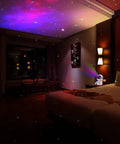 Mini Galaxy Projector Night Light with Remote Control projecting nebula aurora on kids bedroom ceiling, cute astronaut version 2