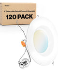 Grab A Badass Light Upgrade With This Six Inch Retrofit Led Recessed Can Lights 120 Pack featuring smooth downlight design.