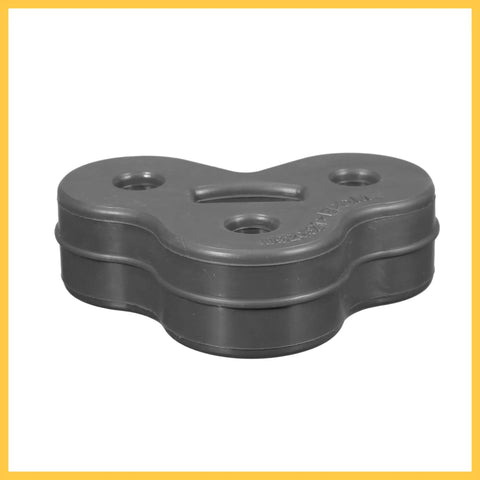 Super Durable 11mm 3 Hole Muffler Exhaust Hanger Bushing Rubber Mount Bracket Kit black rubber exhaust mount