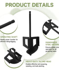 4 In 1 Garden Tool Attachments Cultivator Tiller Digger And Loosener Auger For Three Eighths Inch Hex Drive Drills product details