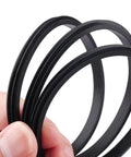 Replacement Silicone Gasket For Magslider Lids On 30 Oz Tumbler 16 Oz Mug And 26 Oz Cup, black silicone rings held by hand