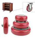 Heavy Duty PVC Wheel Casters Set of 4 for Furniture Appliances Carts and Industrial Machines with Smooth Swivel Movement