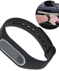 Anti Static Wristband With Automatic Static Eliminator Silicone Wrist Strap for home and work featuring a black silicone band