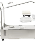 Pro Chef Must Have Heavy Duty Commercial Fryer Oil Filter Cart with stainless steel frame and foldable design.