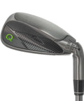 Close-up of Beast Adjustable Golf Club with Steel Travel Shaft, focusing on 8 loft settings and durable two-part shaft design.