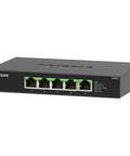 Five Port 2.5Gbps Multi Gig Unmanaged Ethernet Switch for Fast No Fuss Networking Desktop or Wall Mount Metal Case
