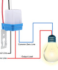 Six Pack 12V Photocell Switch No Brainer Auto On Off Light Sensor wiring diagram with light bulb and wires