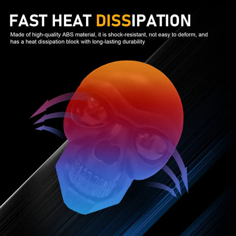 Fast heat dissipation skull design for 2 Pieces LED Motorcycle Turn Signal Lights With Skull Design Waterproof Blinkers