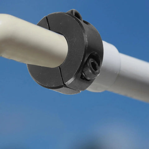 Steel Split Shaft Collar Clamp No Fuss Fixed 16mm ID 34mm OD 13mm Thick Keyed Shaft Ring on pipe