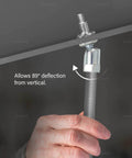 Three Eighths Inch Screw Swivel Expandable Thread Rod Anchor For Pipe Hangers Install Vertical Up To 45 Degrees Electro Zinc Finish