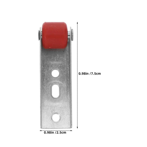 Heavy Duty Sliding Barn Door Wheels And Silent Nylon Rollers With Built Tough Cold Rolled Steel Frame, 0.98in size.