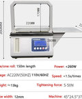 Automatic Omnidirectional Sausage Strapping Machine For Supermarket Vegetables And Food, 45x24.5x37cm, for fast bundling.
