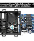 24V Power Wheels Conversion Kit For Ride On Toys with 2.4G Bluetooth Receiver and 40A Control Board components shown