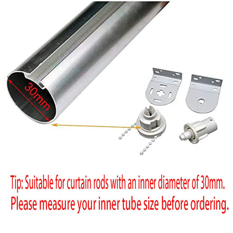 Solid As A Rock Roller Blinds Connector And 32mm Shade Clutch Kit with 30mm tube and mounting brackets for easy installation.