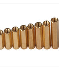 M3 Hex Male And Female Threaded Brass Spacer Standoffs Kit 180-Piece Assortment With Screws And Nuts In Lengths 6 8 10 12 15 20 mm Plus 6 mm, brass hex standoffs