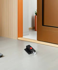 8 Pack Push Latches for Cabinets and Drawers With Spring Lock No Fuss shown near a cabinet on a gray floor, highlighting easy install