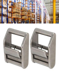 Beefy Heavy Duty 316 Stainless Steel Cam Buckles 2 Pack Adjustable Lock Sliders For 1.06 Inch Webbing Quick Release Fasteners Replacement 1763 Pounds Load Capacity