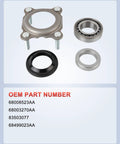 Rear Axle Bearing And Seal Kit For 2007 2017 Wrangler JK JKU Replacement Direct Fit With OEM Specs Includes OEM Numbers 68008523AA
