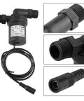 12V 10W DC Brushless Circulation Pump Solar Water Heater Hero High Temp Beast showing detailed connectors and cable.