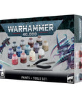Warhammer 40K Paints And Tools Set For Miniature Painting Hobbyists Starter Kit Includes Base Paints Tools Brushes And Accessories
