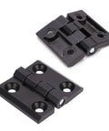 Whisper Quiet Self Closing Black Door Hinges With Double Spring Screws Included Interior Zinc Alloy Cabinet Hinge 47x50mm