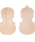 Unfinished 4 By 4 Violin Top Panel Spruce Front Plate and Maple Backboard Kit for 3/4 Violins DIY Repair Build Ready to Finish