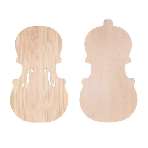 Unfinished Violin Front Panel In Spruce And Maple Backboard For 4 4 Violins And 3 4 Violins, DIY Violin Kit With Easy Assembly