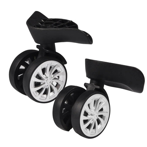 Swivel Replacement Luggage Wheel Set Two Pack 2.2 Inch Heavy Duty Nylon Poly Plastic Castors For Suitcases and Strollers