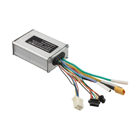 H5 Electric Scooter Controller 18A Mainboard With Aluminum Alloy Case, multicolored wires, plug and play replacement for smooth ride.